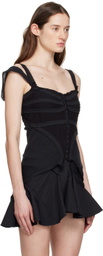 Talia Byre Black Tape Tank Top
