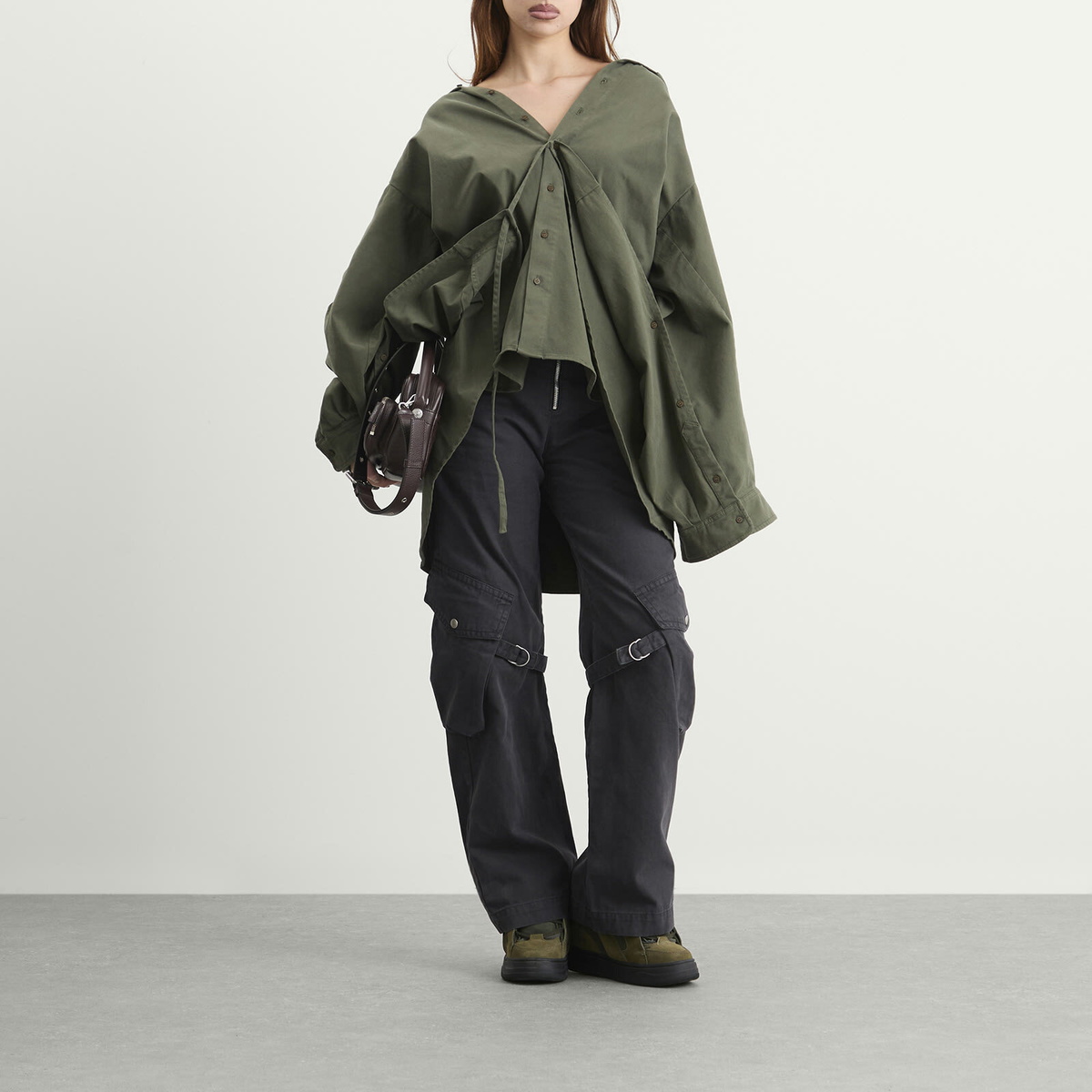 Ottolinger Women's Liberated Double Jacket in Khaki