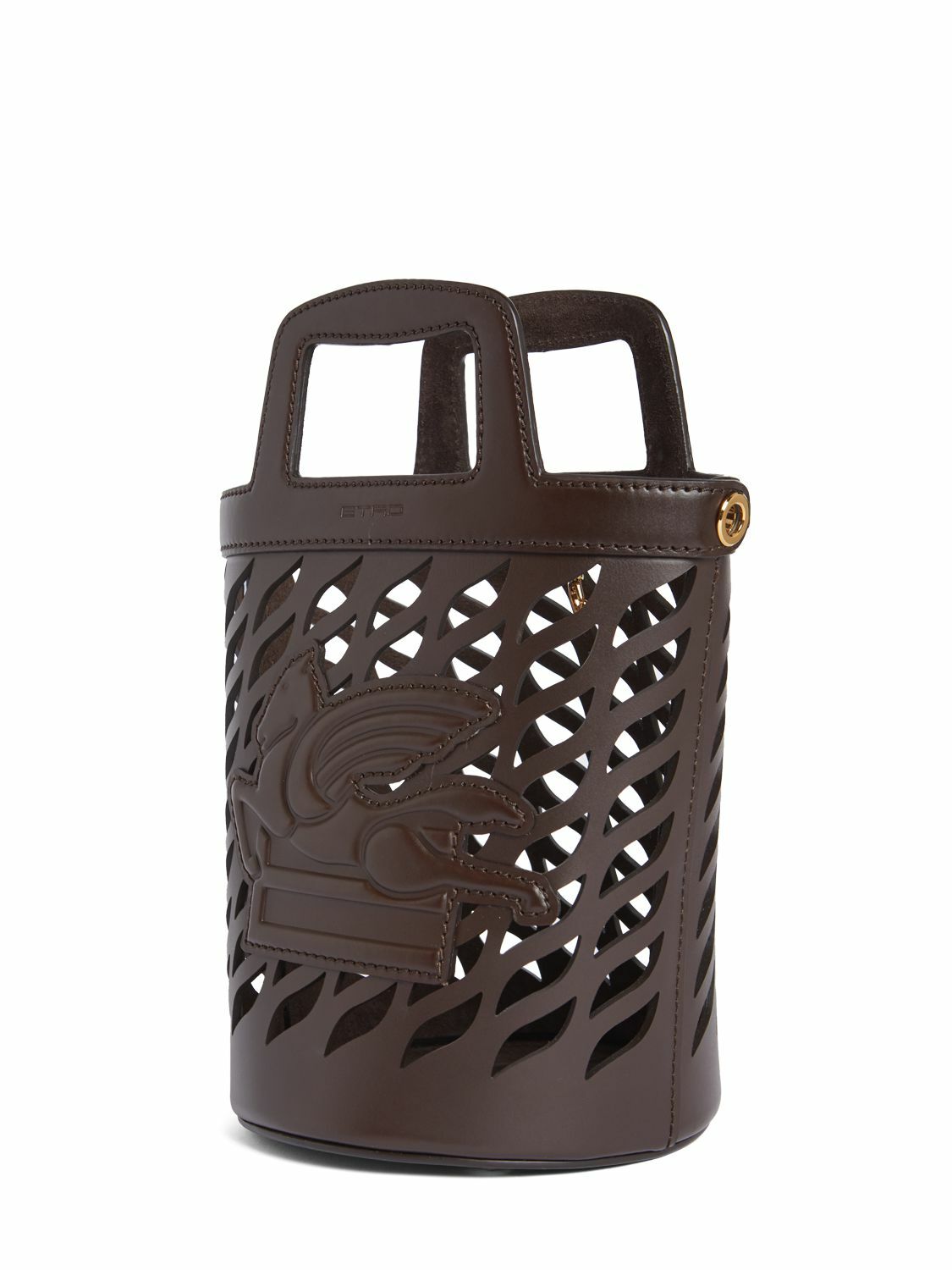 Etro Women Black Leather Coffa Bucket Bag