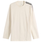 Y-3 Men's Oversized Gradient Stripes Long Sleeve T-Shirt in Cwhite