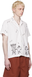 Bode White Dancing Party Shirt