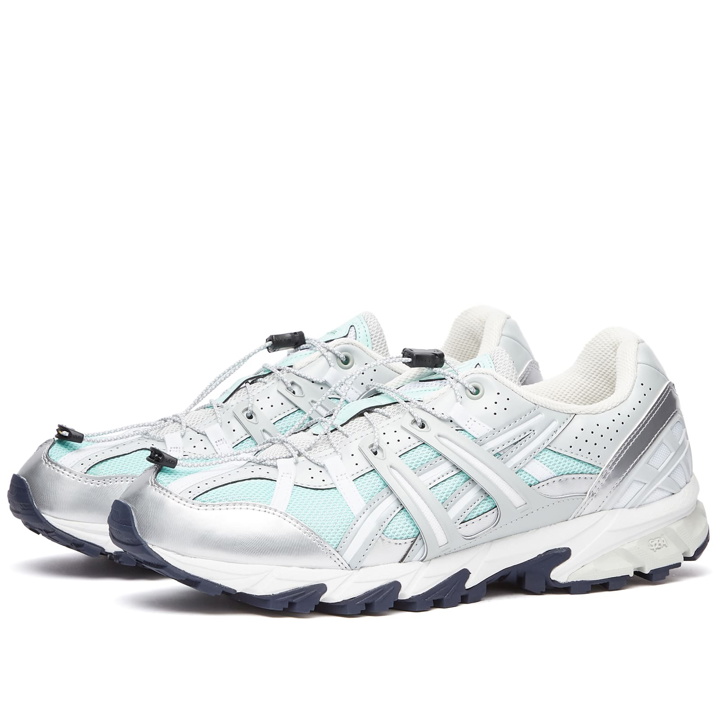 Photo: Asics x MATIN KIM Gel-Sonoma 15-50 Sneakers in Oasis Green/Pure Silver