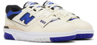New Balance Beige & Blue 550 Sneakers