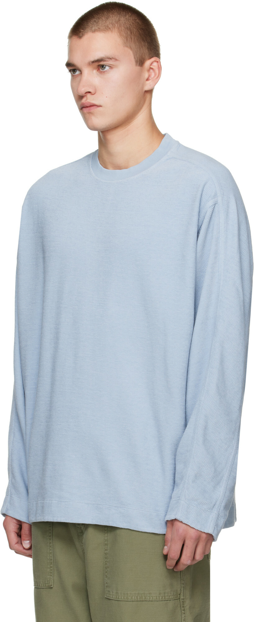 CASEY CASEY Blue Workwear Sweatshirt