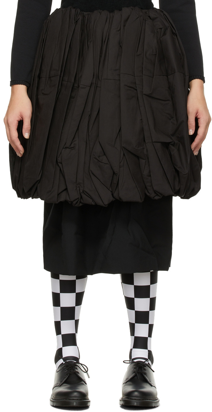 COMME DES GARCONS mixed fabric skirt