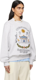 Casablanca Gray 'Le Temple Du Sport' Sweatshirt