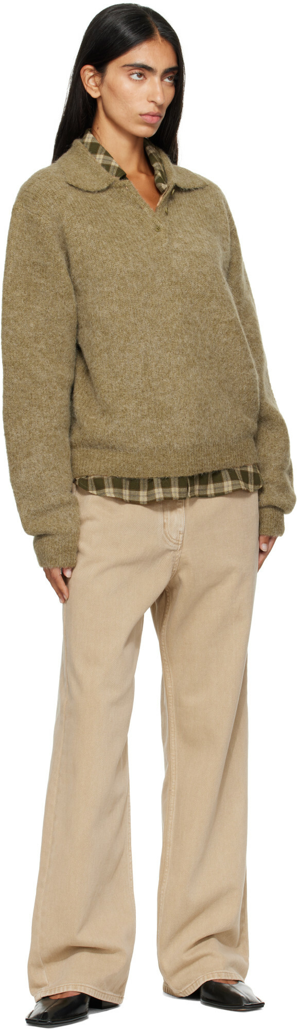 LE17SEPTEMBRE Beige Rigid Straight Jeans
