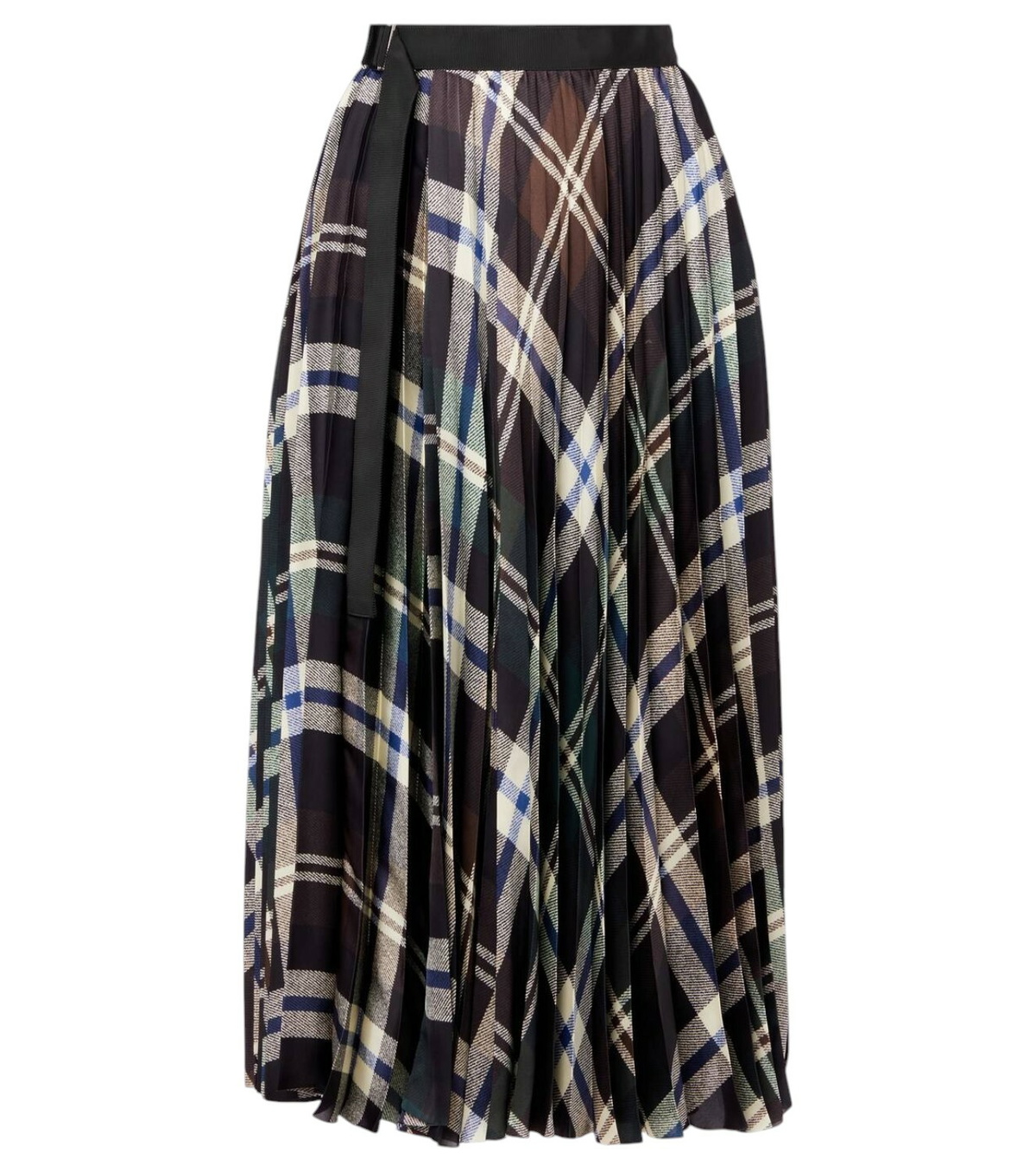 Sacai Fringed flared tweed midi skirt Sacai