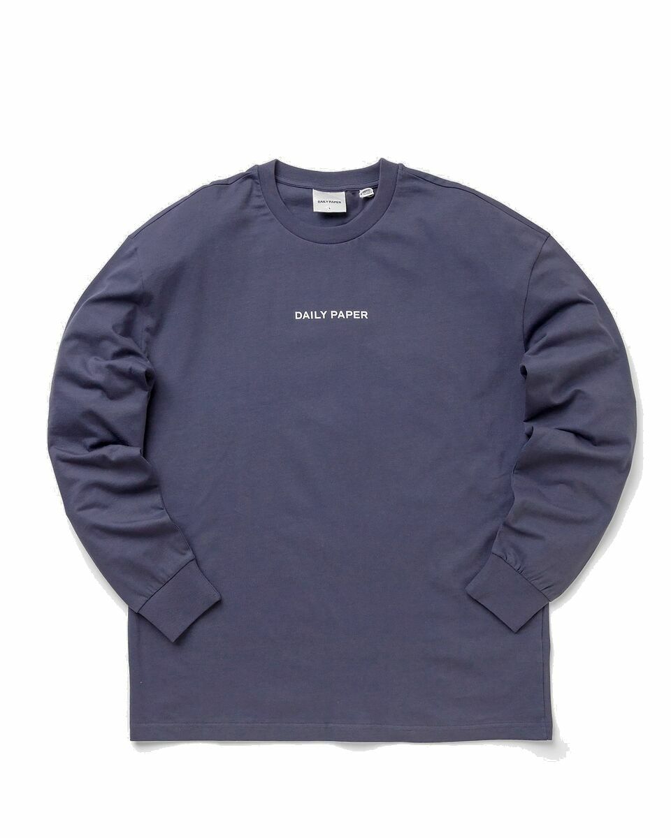 Photo: Daily Paper Etype Ls Tee Blue - Mens - Longsleeves