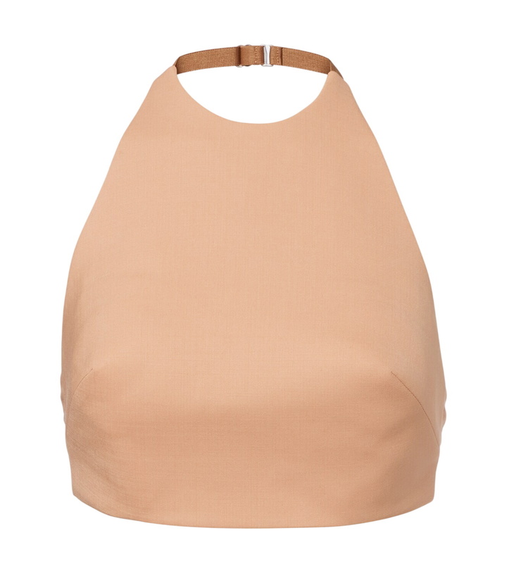 Photo: Mugler Wool-blend crop top