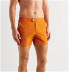 TOM FORD - Slim-Fit Mid-Length Swim Shorts - Orange