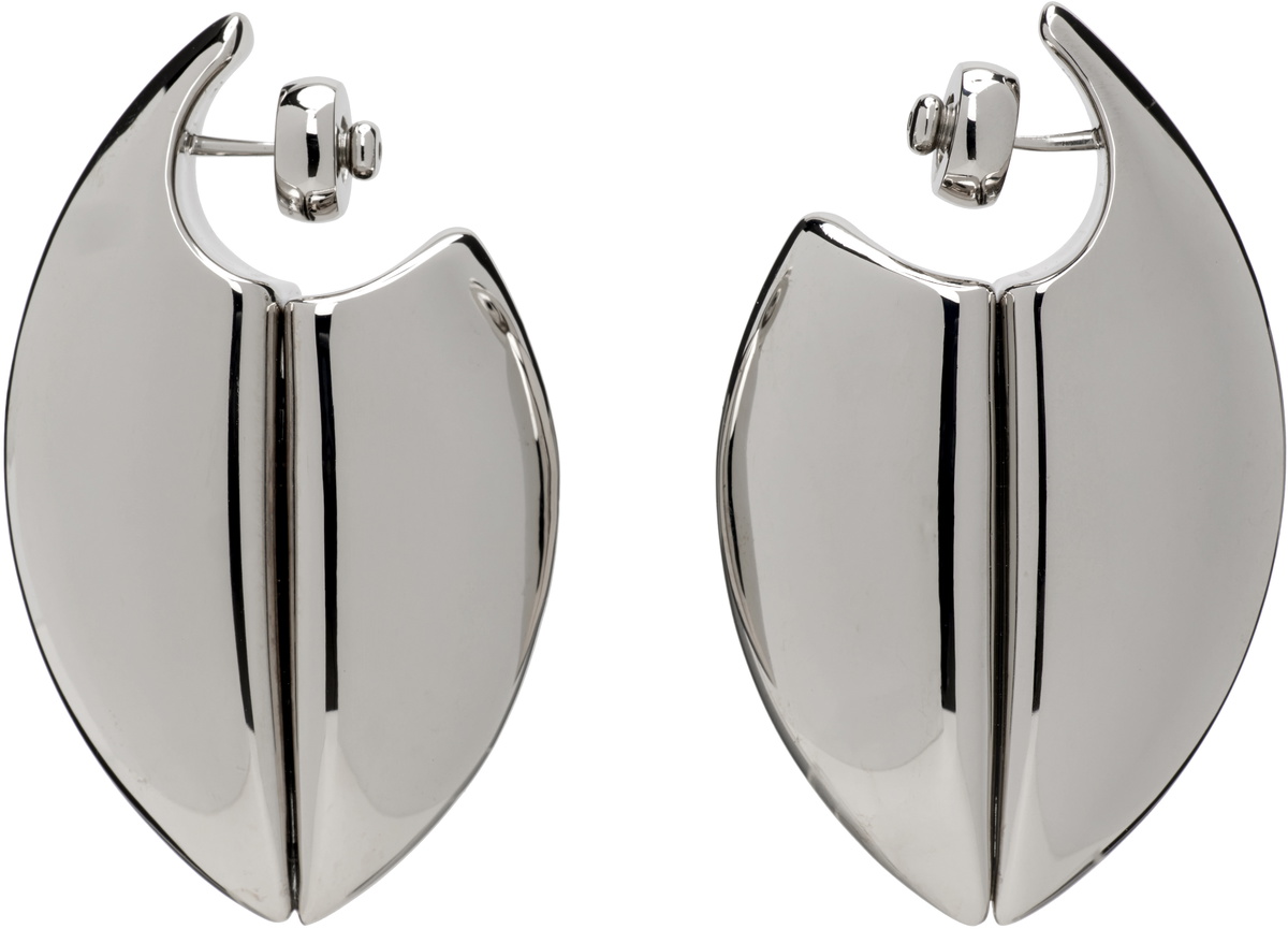 Givenchy Silver Lock Earrings Givenchy