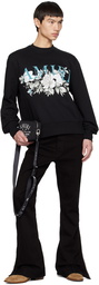 AMIRI Black Crewneck Sweater