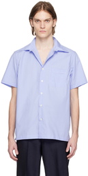 Factor's Blue Typewriter Short Sleeve Shirt