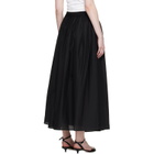 Loulou de Saison Black Naya Gathered Maxi Skirt