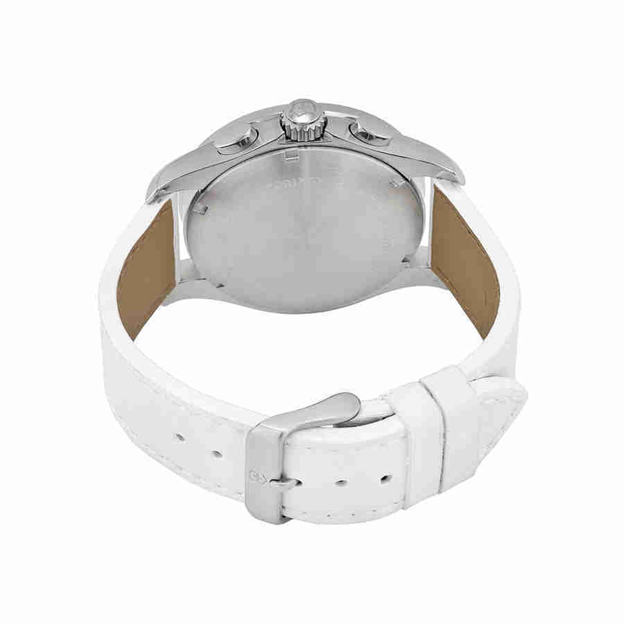 Victorinox Swiss Army Chrono Classic Mother of Pearl Dial White Leather Ladies Watch 241418