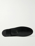 SAINT LAURENT - Le Loafer Monogram Logo-Appliquéd Leather Penny Loafers - Black