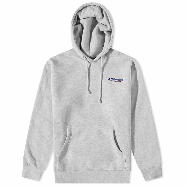 Photo: Alltimers Men's Embroidered Estate Hoody in Heather Grey