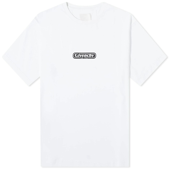 Photo: Givenchy Men's Est.1952 Logo T-Shirt in White
