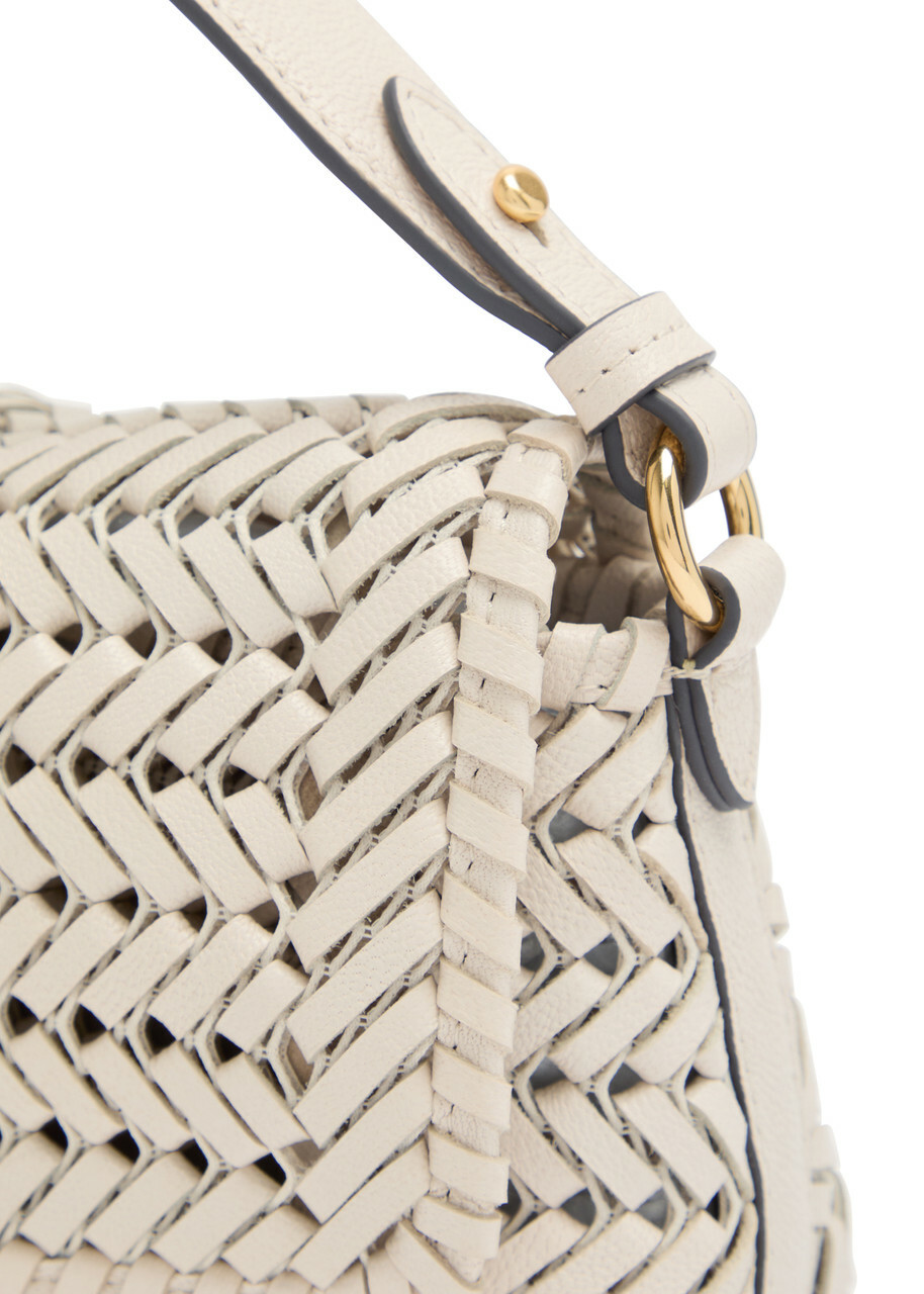 Anya Hindmarch The Neeson Woven Leather Cross-body bag - Off White - One Size