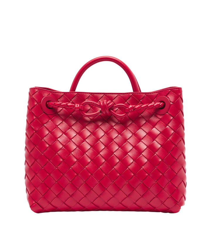 Photo: Bottega Veneta Andiamo Intrecciato Small leather tote bag