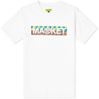 Market Men's Checkered Bar Logo T-Shirt in White