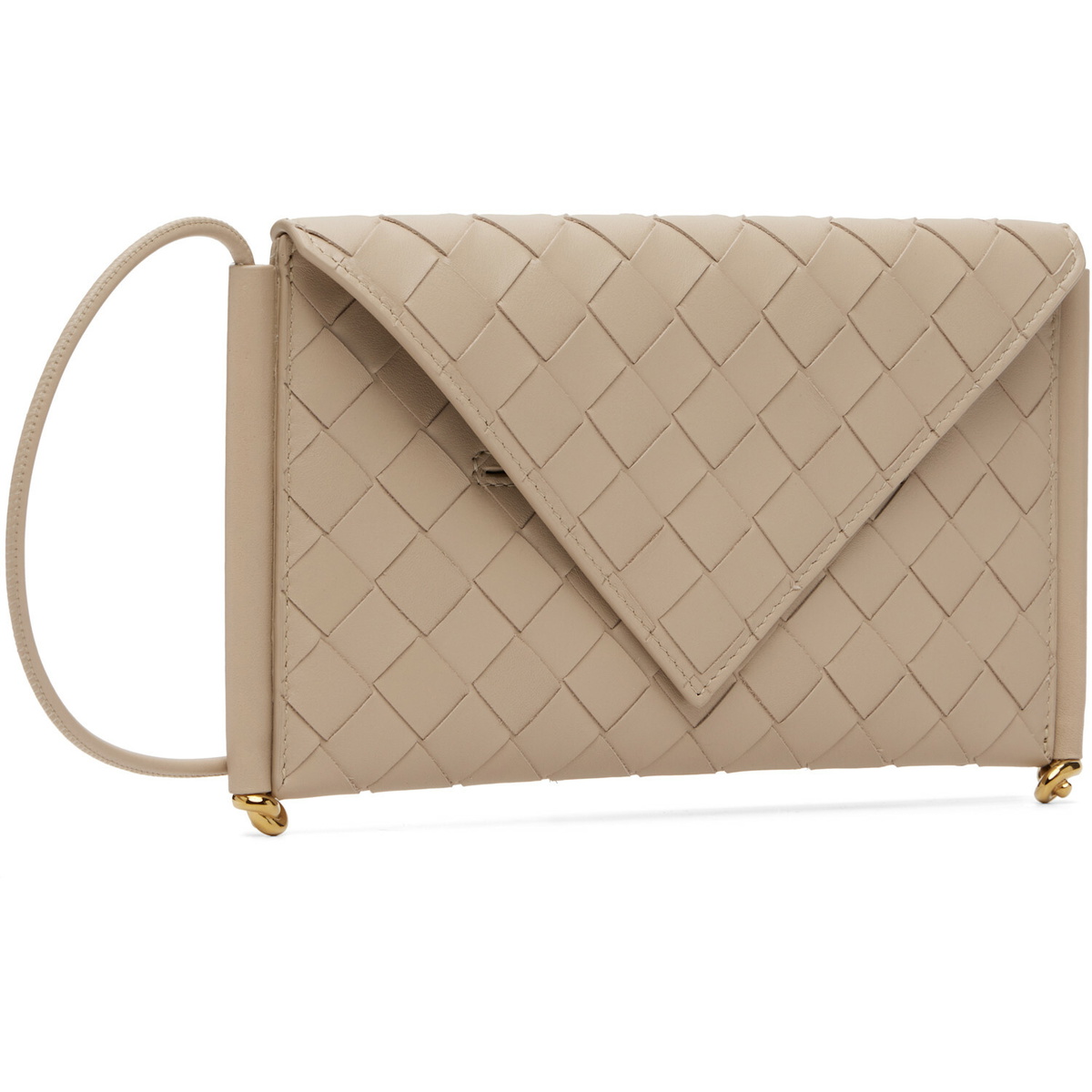 Bottega Veneta Beige Solstice Phone Pouch