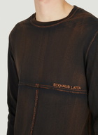 Eckhaus Latta Lapped Long Sleeve T-Shirt