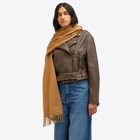 Max Mara Women's Tassel Scarf in Camel 