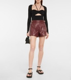 Simkhai - Chace faux leather shorts