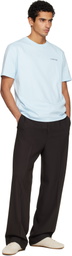 Lanvin Blue Bouclette Logo T-shirt