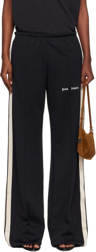 Photo: Palm Angels Black Classic Logo Track Loose Track Pants