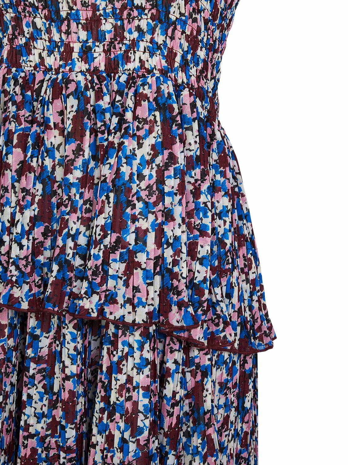 GANNI ライトテニムヘルトミティトレス J1728 567 Mid Blue Vintage Blue Belted Midi Dress | GANNI US