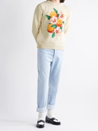 Casablanca - Intarsia-Knit Cotton Sweater - Neutrals