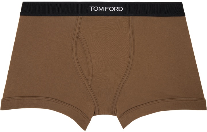 Photo: TOM FORD Brown Classic Fit Boxer Briefs