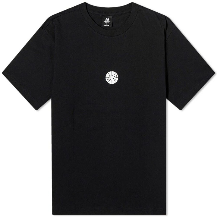 Photo: New Balance Men's Hoops Essentials Fundamental T-Shirt in Black