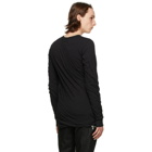 Rick Owens Black Long Sleeve Double T-Shirt