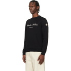 Moncler Black Cotton Blend Logo Sweatshirt