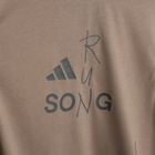 Adidas x Song for the Mute Running T-Shirt in Trace Brown