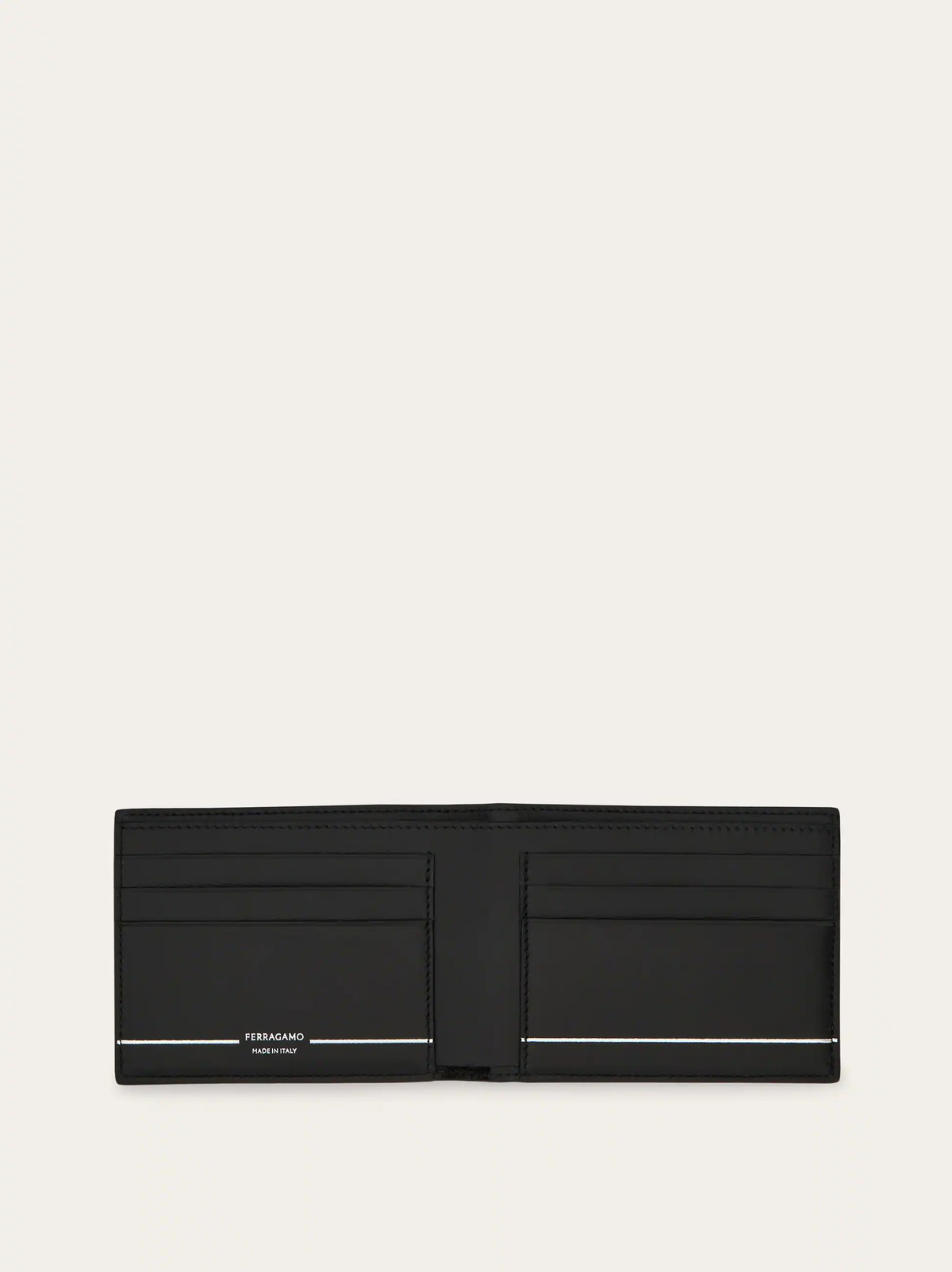 Ferragamo Mens Gancini wallet in Black