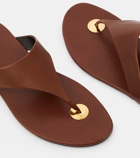 Saint Laurent Kouros leather sandals