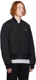 Lacoste Black Patch Reversible Bomber Jacket