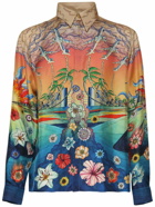CASABLANCA - L'envol Print Silk Twill Shirt