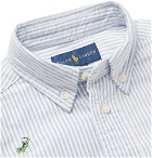 Polo Ralph Lauren - Boys Ages 2 - 6 Embroidered Striped Cotton Oxford Shirt - Blue