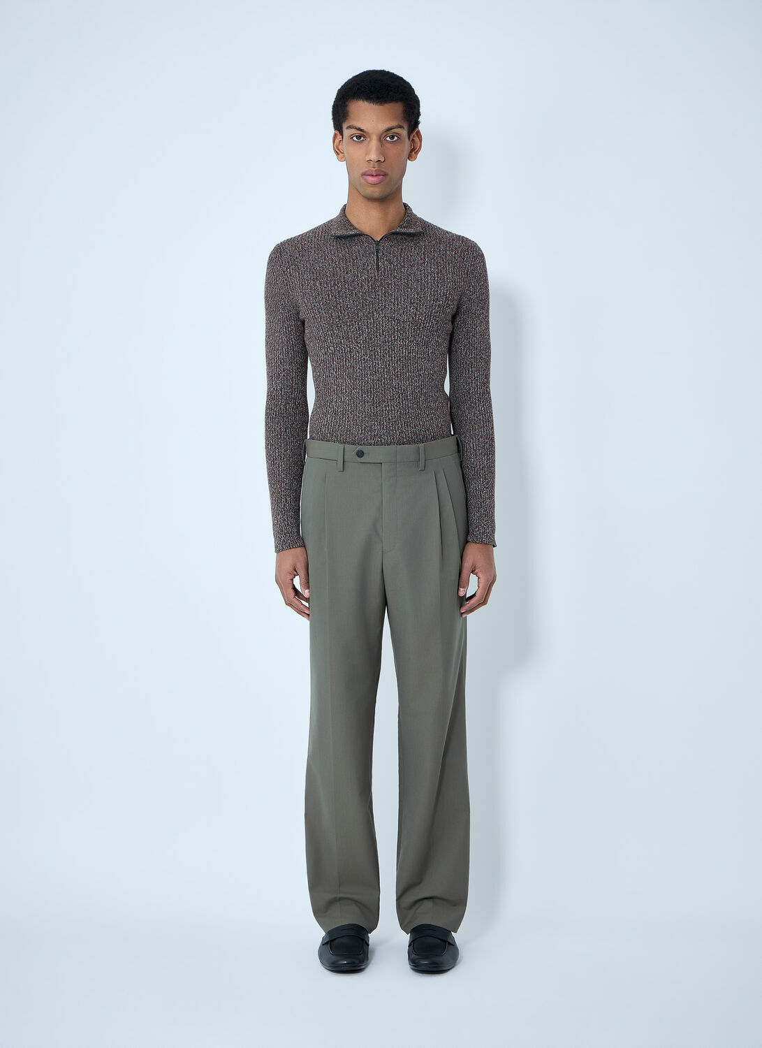 Prada High Neck Zip Sweater