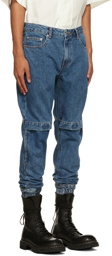 Juun.J Blue Velcro Jeans