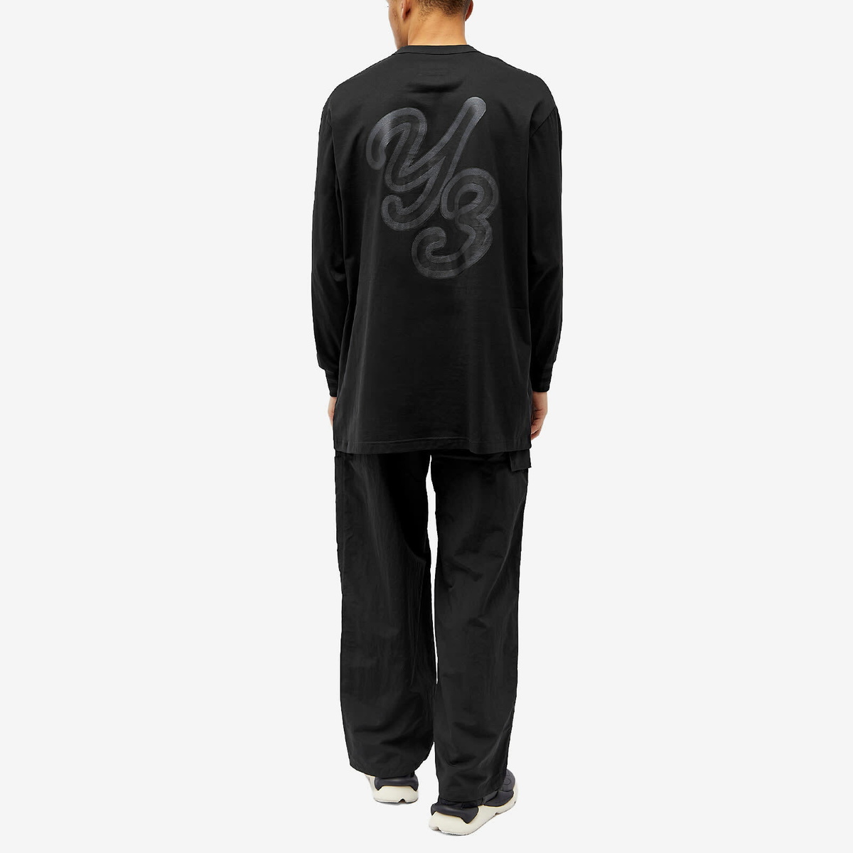 Y-3 GFX LS TEE ¥26950→10000 Y-3 Men's Gfx Long Sleeve T-Shirt in Black Y-3