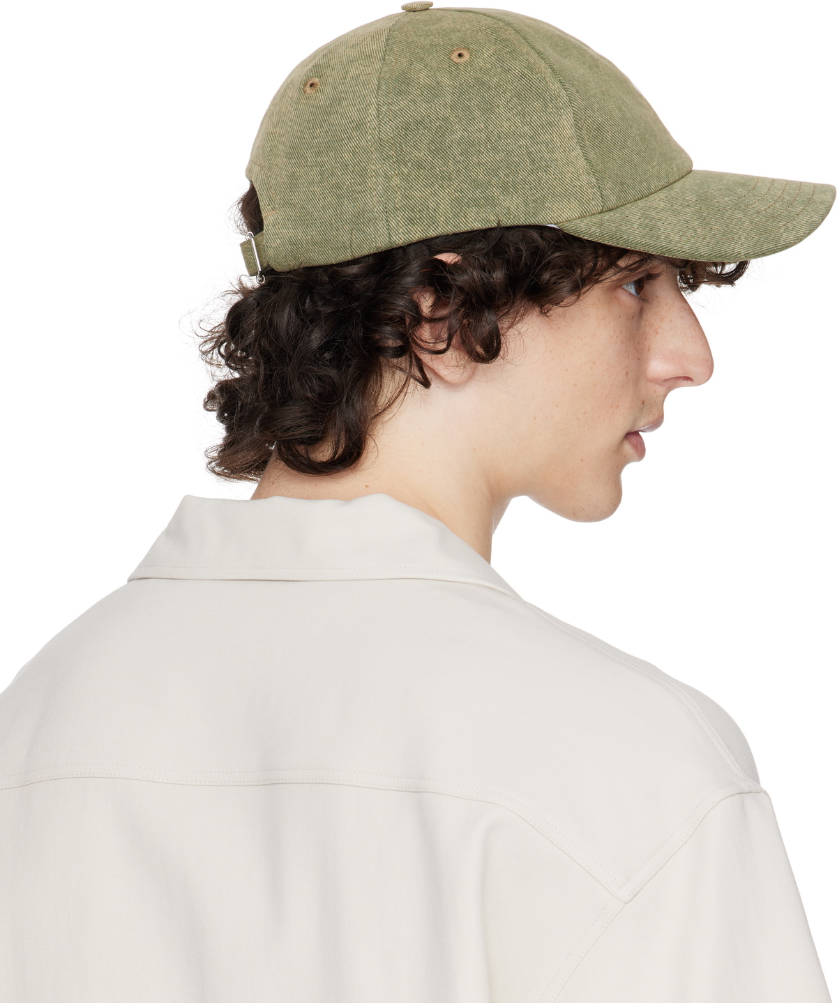 AMI Paris Khaki Cotton Ami de Coeur Embroidery Cap AMI
