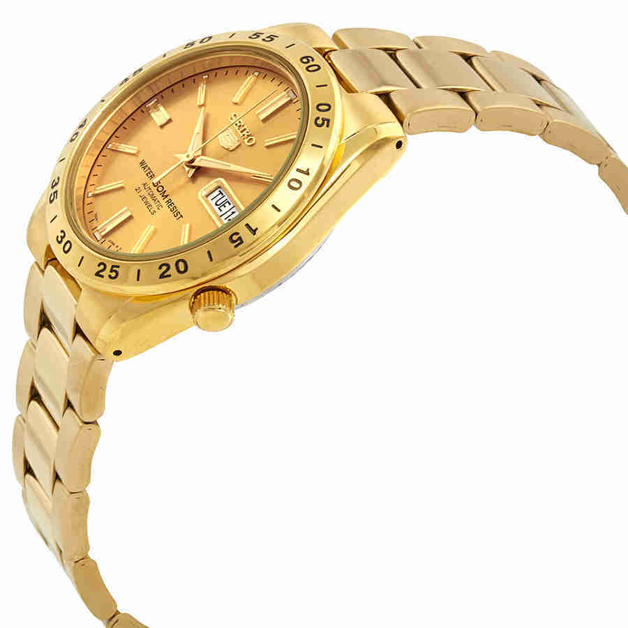 Seiko Series 5 Automatic Gold Dial Watch SNKE06K1S