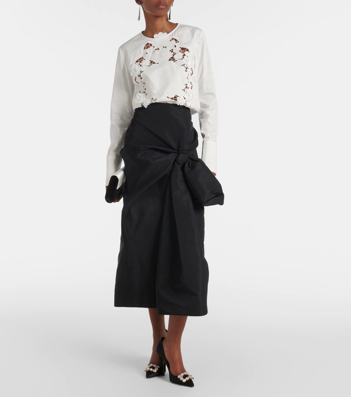 Haut / Blouse Oscar De La Renta - Taille 12 - Couleur Orange - Occasion Très Bon état